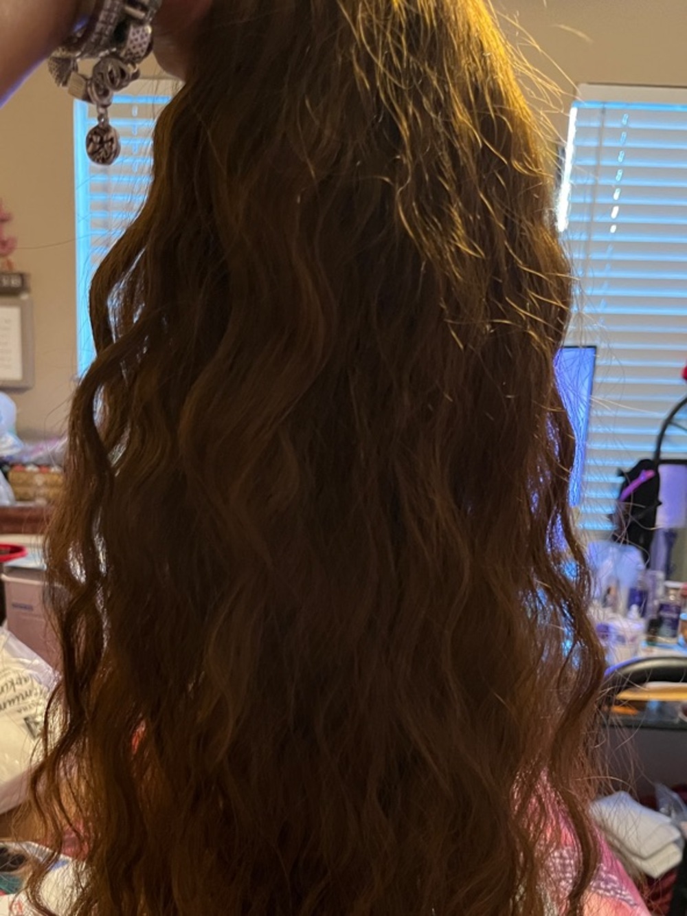 Natural Wavy Brown Women's Hair Extension - Brown